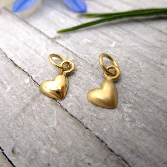 14 Karat Gold Baby Heart Charm - Luxe Design Jewellery