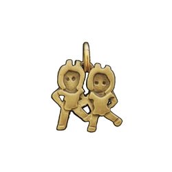 14 Karat Gold Dancing Girls - Sisters - Friends Emoji Charm - Luxe Design Jewellery