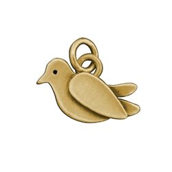 14 Karat Gold Dove Charm - Luxe Design Jewellery