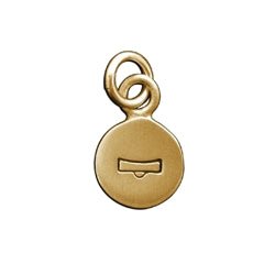 14 Karat Gold LIBRA Zodiac Disc Charm - Luxe Design Jewellery