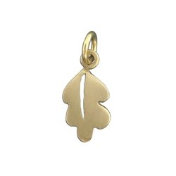 14 Karat Gold Oak Leaf Charm - Luxe Design Jewellery