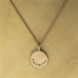 14 Karat Gold Personalized Circle Name Necklace - Luxe Design Jewellery