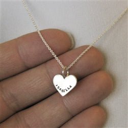 14 Karat Gold Personalized Heart Necklace - Luxe Design Jewellery