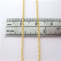 14 Karat Yellow Gold 1.5mm Open Cable Chain - Luxe Design Jewellery