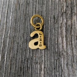 14K Gold Baby Lowercase Letter A Initial Charm - Luxe Design Jewellery