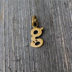 14K Gold Baby Lowercase Letter G Initial Charm - Luxe Design Jewellery