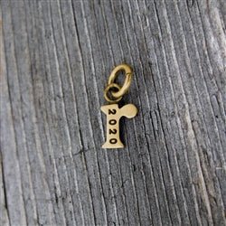 14K Gold Baby Lowercase Letter R Initial Charm - Luxe Design Jewellery