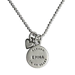 Always in My Heart Memorial Name Necklace - Luxe Design Jewellery