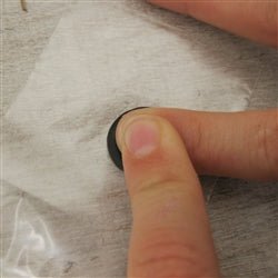 Blackened Fingerprint Impression Pendant in Oxidized Sterling Silver - Luxe Design Jewellery