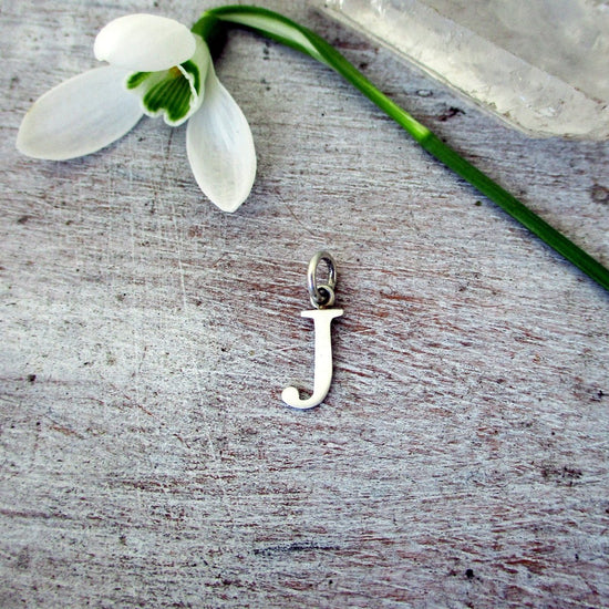Capital Letter J Initial Charm in 14K Yellow, Rose or White Gold - Luxe Design Jewellery