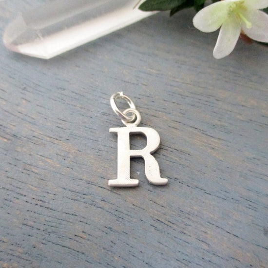 Capital Letter R Initial Charm in 14K Yellow, Rose or White Gold - Luxe Design Jewellery