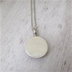 Circle Urn Pendant for Cremation Ashes Sterling Silver - Luxe Design Jewellery