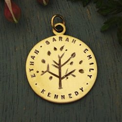 Family Tree, Tree of Life Pendant in Solid 14K Gold - Luxe Design Jewellery