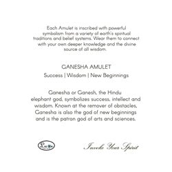 Ganesh Wisdom and Success Amulet - Luxe Design Jewellery