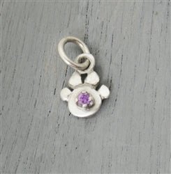 Genuine Birthstone Paw Charm available in 13 Gemstones - Luxe Design Jewellery
