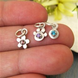 Genuine Birthstone Paw Charm available in 13 Gemstones - Luxe Design Jewellery