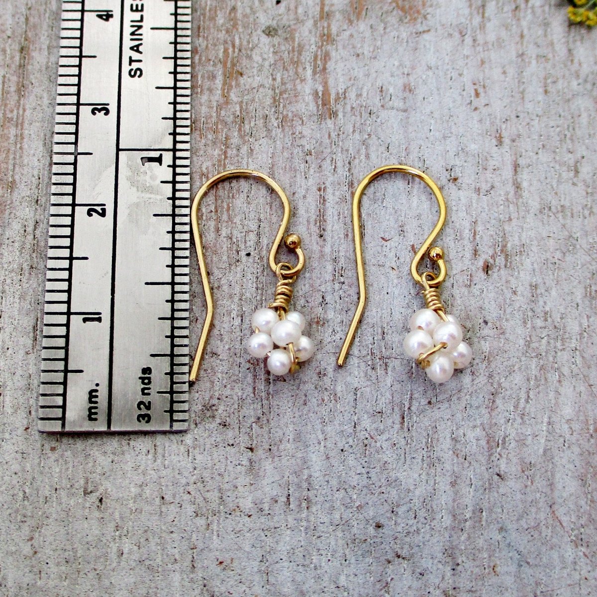 Genuine Freshwater Pearl Flower Earrings - Luxe Design Jewellery