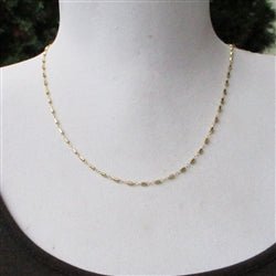 Gold Bar and Link Vintage Style Necklace Chain - Luxe Design Jewellery