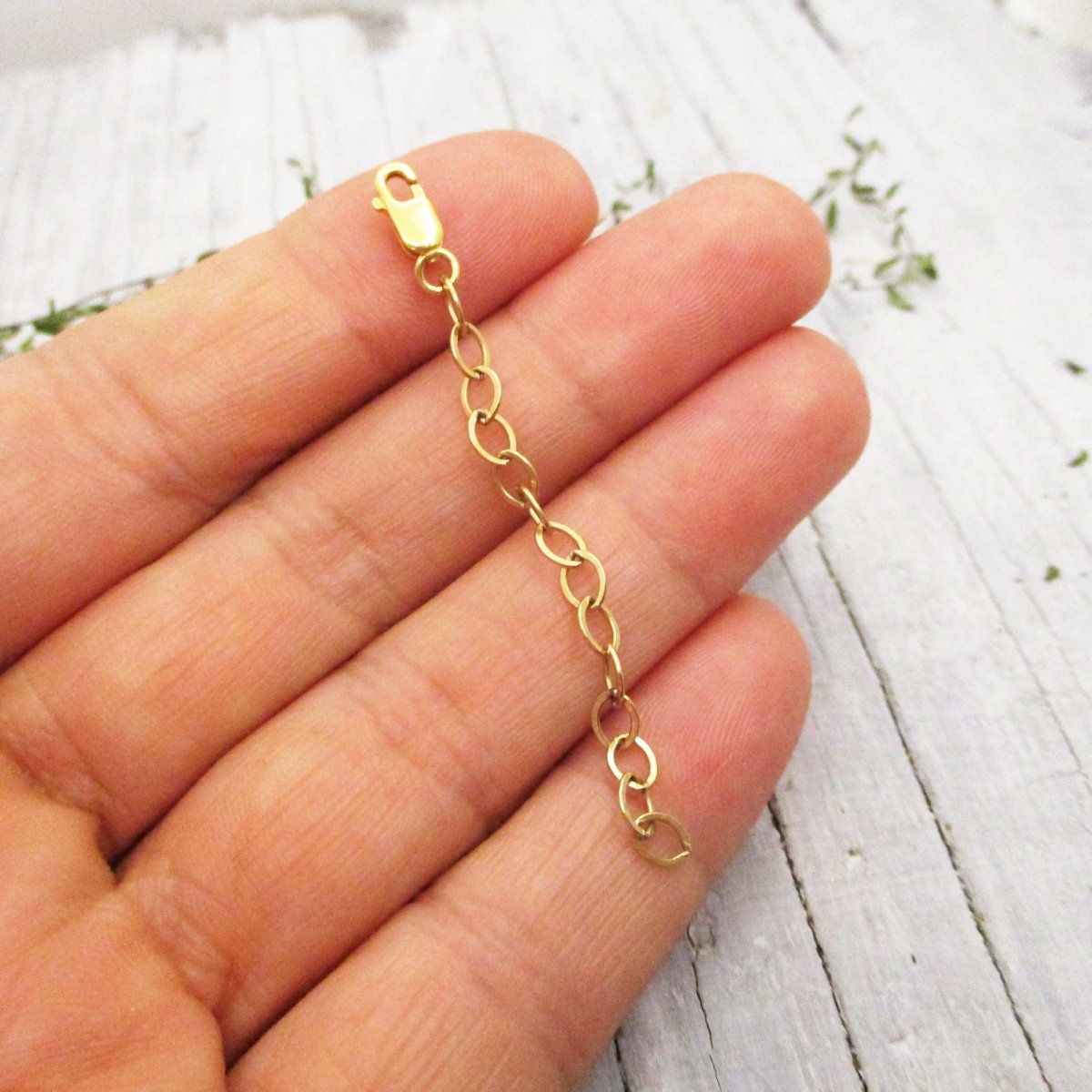 Gold Chain Extender, 14/20 Gold Filled, adds up to 2" to any chain. - Luxe Design Jewellery