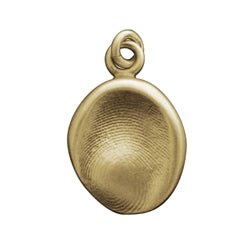 Gold Fingerprint Impression Birthstone Necklace - Luxe Design Jewellery