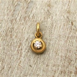 Gold Genuine Basket Set Birthstone Charm available in 13 Colors - Luxe Design Jewellery