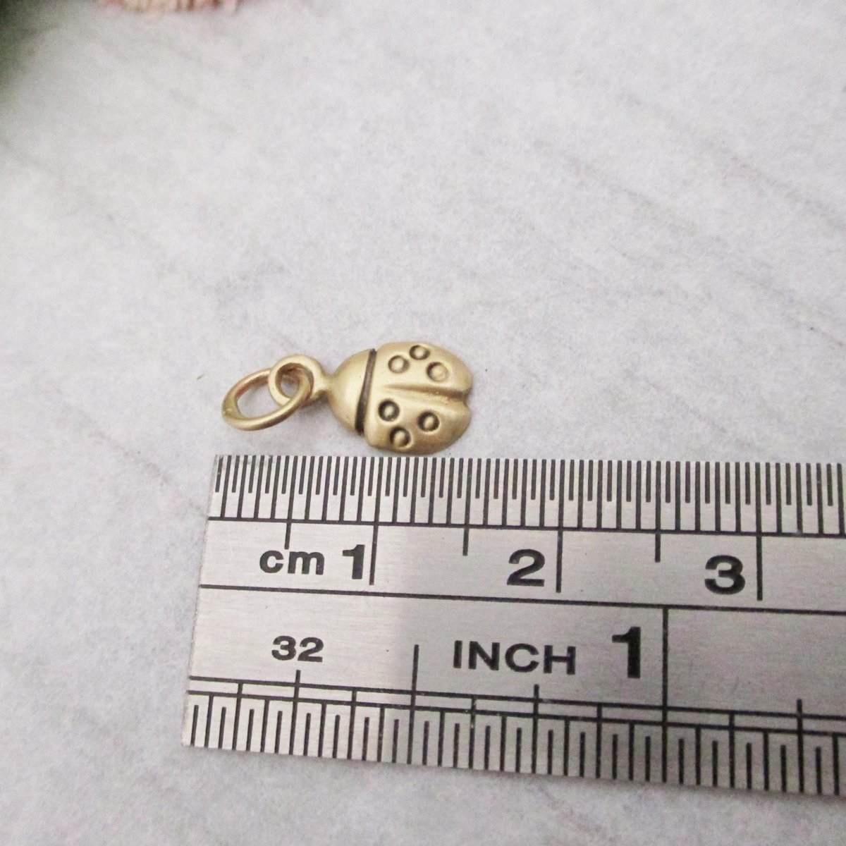 Gold Ladybug Charm, My Little Love Bug Charm - Luxe Design Jewellery