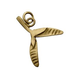 Gold Samara Maple or Elm Tree Seed Charm - Luxe Design Jewellery