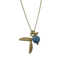 Gold Samara Maple or Elm Tree Seed Charm - Luxe Design Jewellery