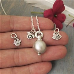 Kitty Charm and Sphere Pendant for Cat Ashes Necklace - Luxe Design Jewellery
