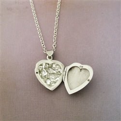 Large Sterling Silver Heart Locket - Luxe Design Jewellery