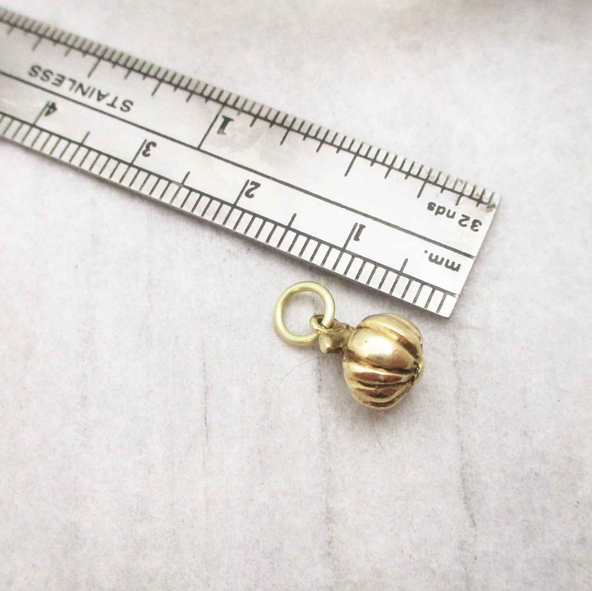 Little Pumpkin Charm in Solid 14 Karat Gold - Luxe Design Jewellery