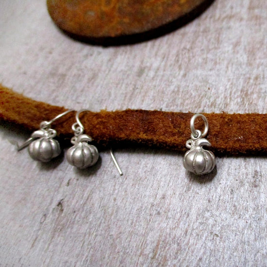 Little Pumpkin Charm in Solid Sterling Silver - Luxe Design Jewellery