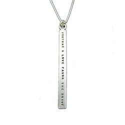 Long Nameplate Necklace in Small Font - Luxe Design Jewellery