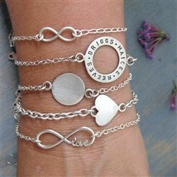 Love Infinity Bracelet in Sterling Silver - Luxe Design Jewellery