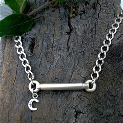 Men's Horizontal Cylinder Urn Necklace for Cremation Ashes - Luxe Design Jewellery