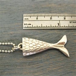 Mermaid Tail Charm in Sterling Silver - Luxe Design Jewellery