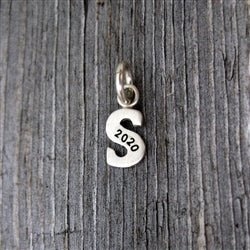 Personalized Baby Lowercase Letter S Initial Charm Sterling Silver - Luxe Design Jewellery