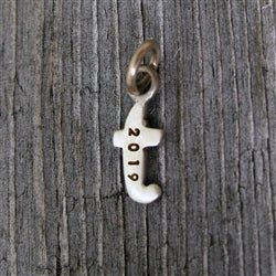 Personalized Baby Lowercase Letter T Initial Charm Sterling Silver - Luxe Design Jewellery