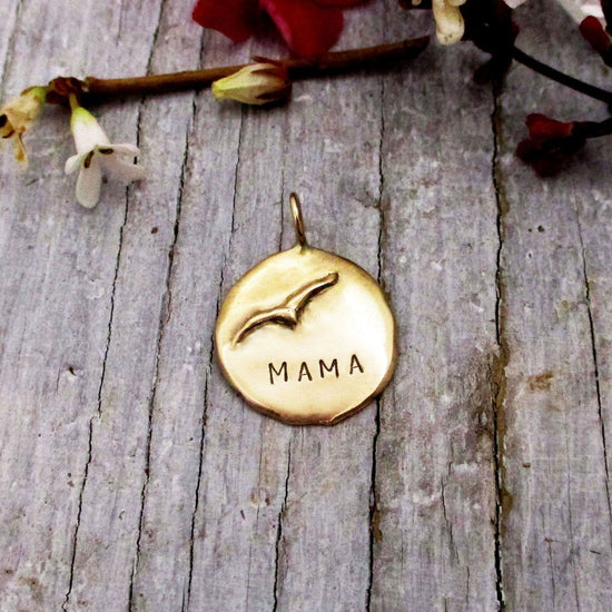 Personalized Flying Bird Charm in Solid 14 Karat Gold - Luxe Design Jewellery