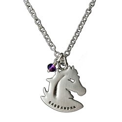 Personalized Silver Horse Head Charm - Luxe Design Jewellery