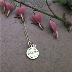 Personalized Silver Memorial Lifespan Necklace - Luxe Design Jewellery