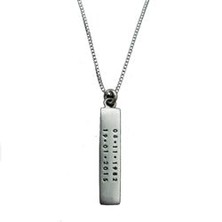 Personalized Two Rows Vertical Nameplate Necklace - Luxe Design Jewellery