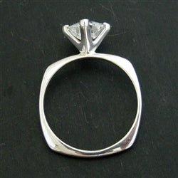 Princess CZ Soft Square Ring 6x6 - Luxe Design Jewellery