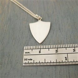 Shield Pendant in Silver - Luxe Design Jewellery