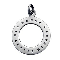 Silver In Loving Memory Personalized Charm - Luxe Design Jewellery