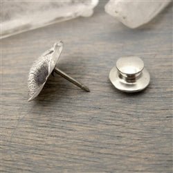 Silver Personalized Dog Nose Impression Coat Pin - Luxe Design Jewellery