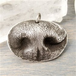 Silver Personalized Dog Nose Impression Pendant Medium - Luxe Design Jewellery