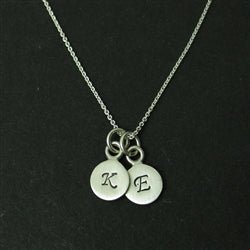 Small Disc Cursive Initial Charm - Luxe Design Jewellery