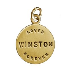 Solid 14 Karat Gold Personalized LOVED FOREVER Pendant - Luxe Design Jewellery