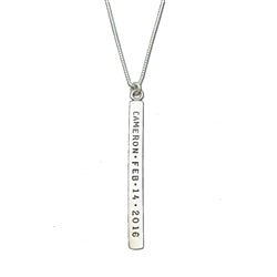 Solid 14K Gold Long Nameplate Charm - Luxe Design Jewellery
